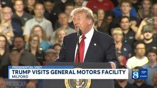 Trump visits General Motors facility
