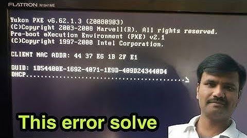 Dhcp boot error solved