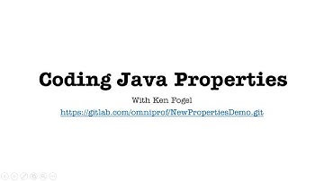 Coding Java Properties