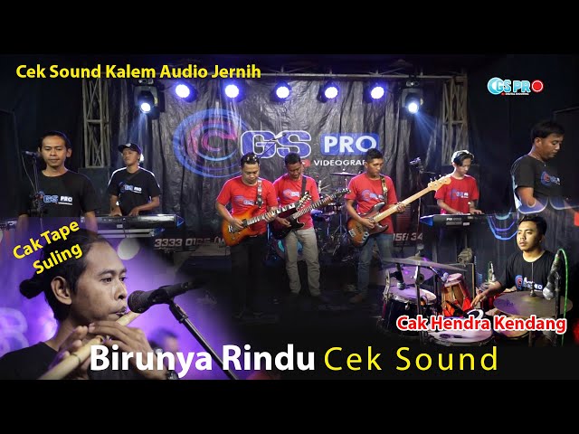 Cek Sound Birunya Rindu Instrumental Slow Bass Audio Clarity!! Suling Nyanyi nya Sendu banget class=