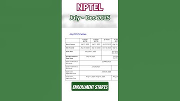 NPTEL ENROLLMENT STARTED l NPTEL JULY - DEC 2025 #nptel #nptel2025 #nptelanswer #share