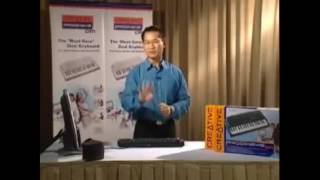 Asian Guy Plays Brain Power On A Keyboard