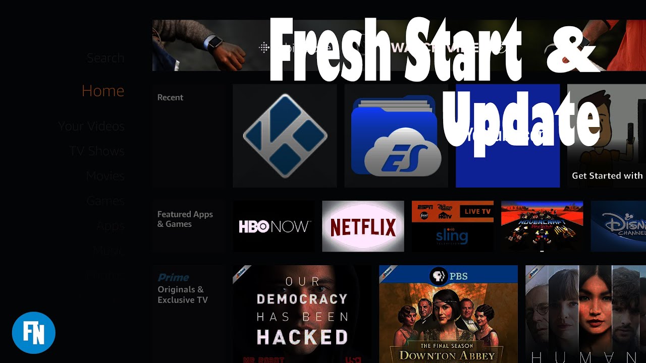 How to Perform a Fresh Start & Update [FireNox Build] [Kodi]