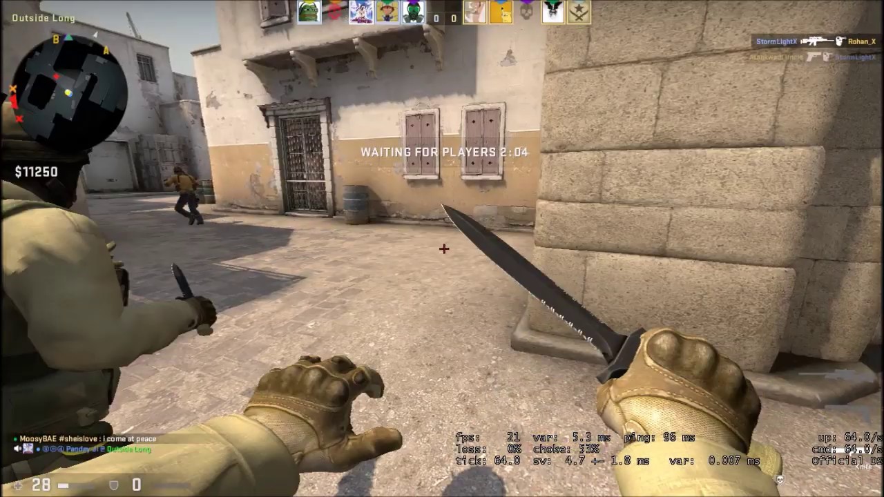 Playing csgo on 20 fps