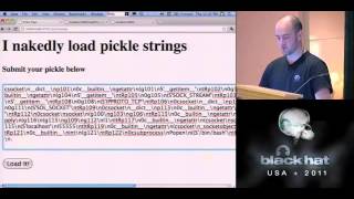 BlackHat 2011 - Sour Pickles, A serialised exploitation guide in one part