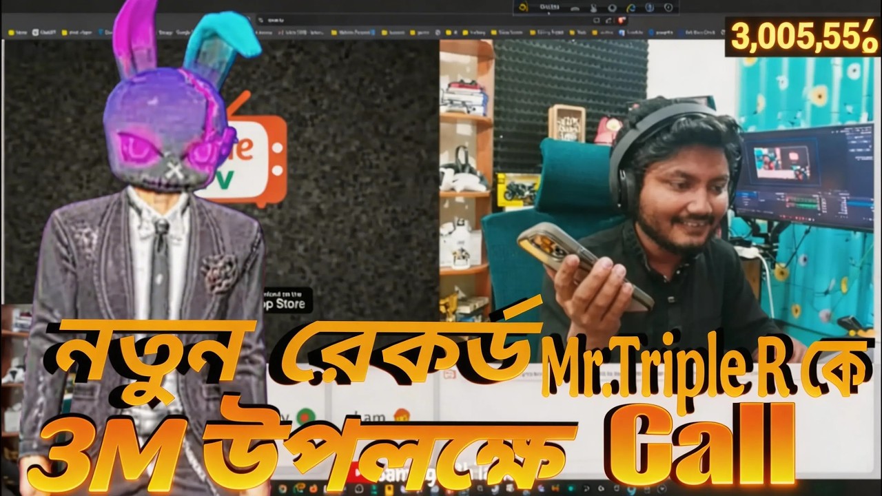 নতুন রেকর্ড করল😱@GamingWithTalhaIsBackk 3M X@MrTripleR❤️Call Gaming Talha. Congratulation for 3M🎇🎇