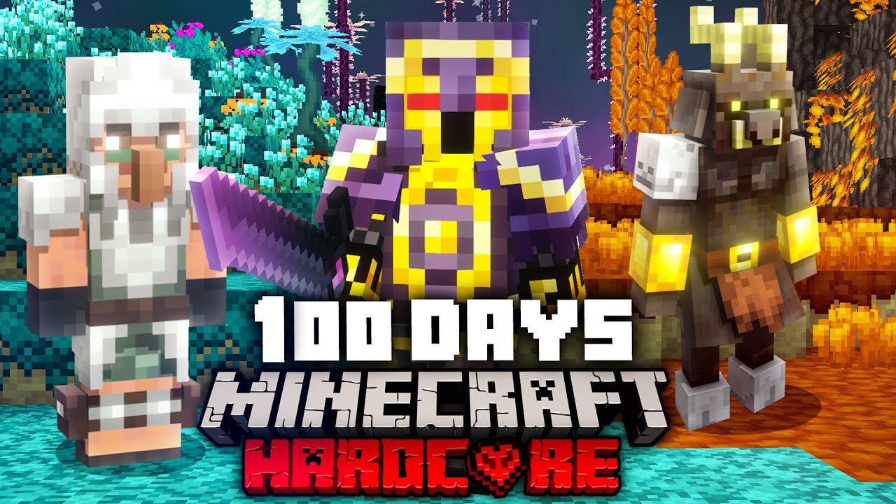 I Survived 100 DAYS In This CUSTOM WORLD | Minecraft Hardcore