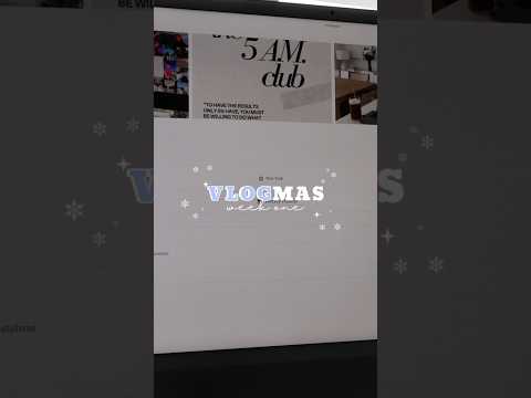 vlogmas week 1 on my channel now ✨🤍 #vlogmas #vlog