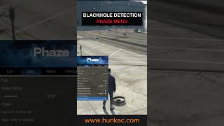Phaze Menu Blackhole Detection | HUNK-AC Fivem Anticheat #shorts #fivem #fivemanticheat