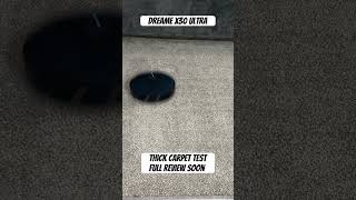 Dreame x30 ultra robot vacuum thick carpet test #shorts