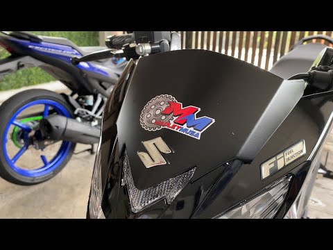 Raider R150   Stick stickers while listening song