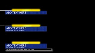 Famous US Open Lower Thirds Rendering Profile