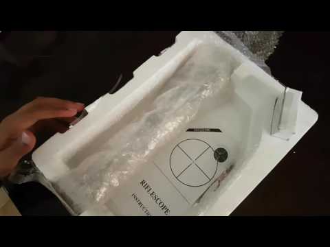Cvlife gun rifle scope 3×9×40 with illuminated crosshair Unboxing!(4k)