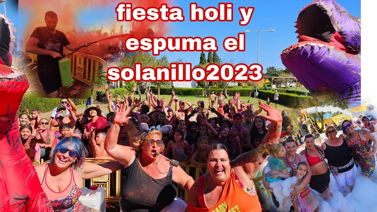 fiesta holi y espuma el solanillo 2023 a mano de littlerpark