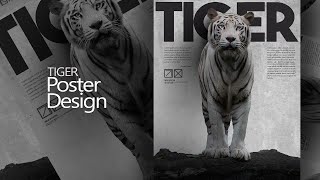 LEARN HOW TO MAKE TIGER GIMP POSTER | PHOTOSHOP TUTORIAL screenshot 1