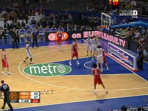 real madrid vs olympiakos 75-78 2009 euroleague play-off game 4