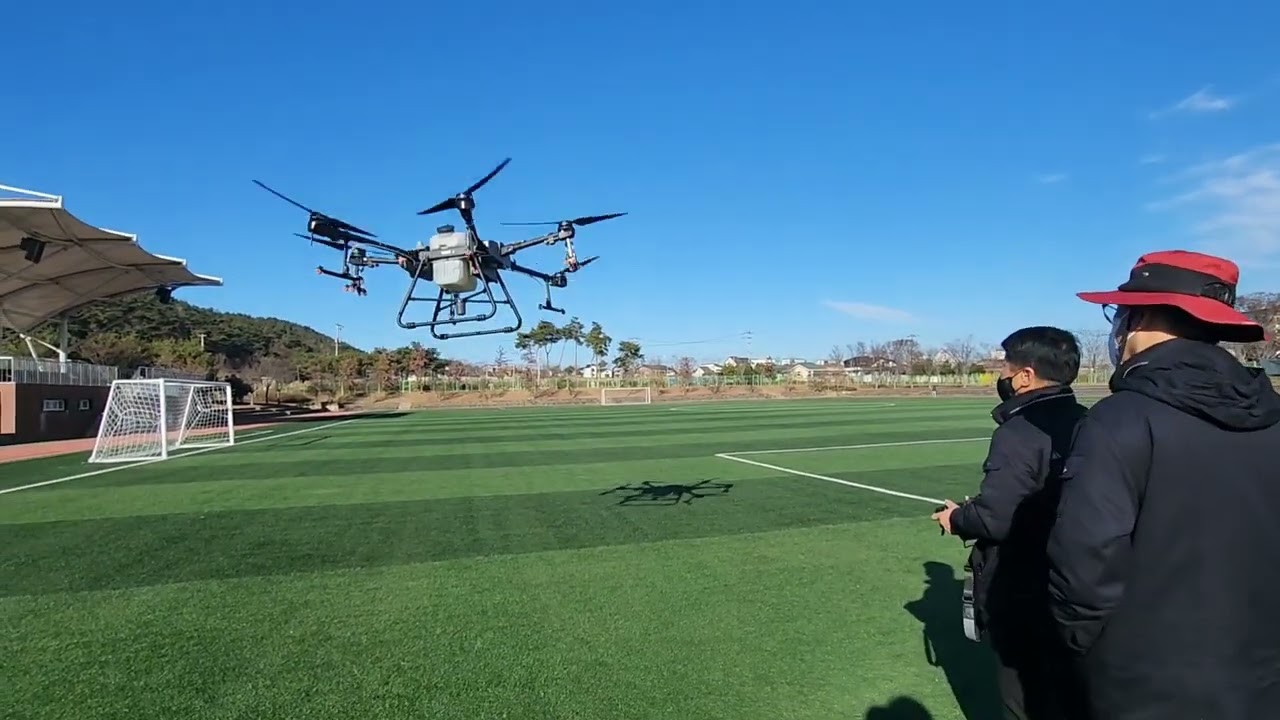 DJI 드론 T30 시운전 - 전남 곡성군 산림과 산림방제용