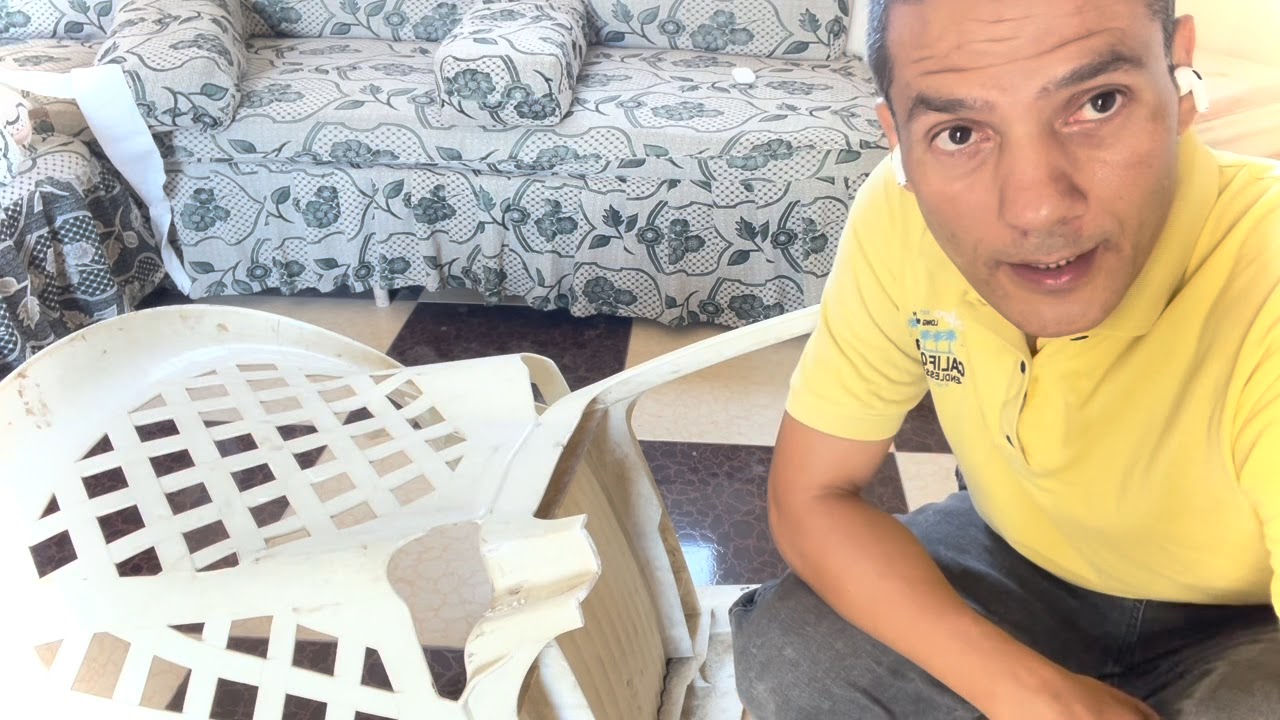 تصليح كرسي بلاستكEasy and simple plastic chair repair YouTube
