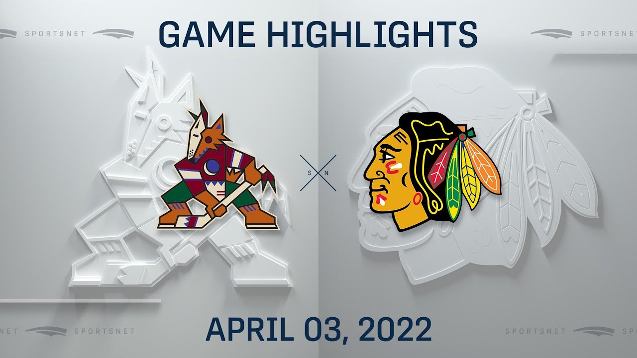 NHL Highlights | Coyotes vs. Blackhawks - Apr. 3, 2022