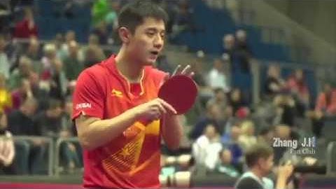 张继科 Zhang Jike VS. 阿波罗尼亚 Apolonia Tiago 场边视角 ITTF Side Angle 2017 German Open