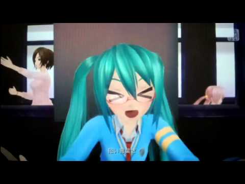 [ Edit MV / Project DIVA f ] Girls Band Style 般若心経ロック [ Miku Luka MEIKO ]