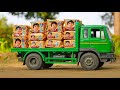 Ashok Leyland Truck ParleG Loading Video | Jcb Tractor Cartoon | jcb video | Cartoon video |CSM TOYS