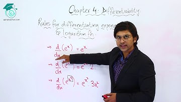 XII (12th) Maths, Derivative Rules for Logarithm & Exponential Functions | Chap 4