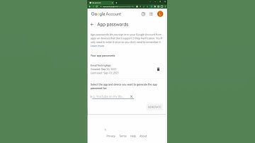 How I create an Apps Password in 17 seconds!