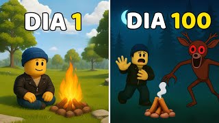 SOBREVIVENDO 100 DIAS NA FLORESTA SEM FOGUEIRA!