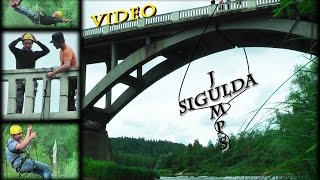 Latvia Sigulda - Jumps From Bridge