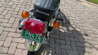 1968 Honda CL175 K0 walk around and cold start