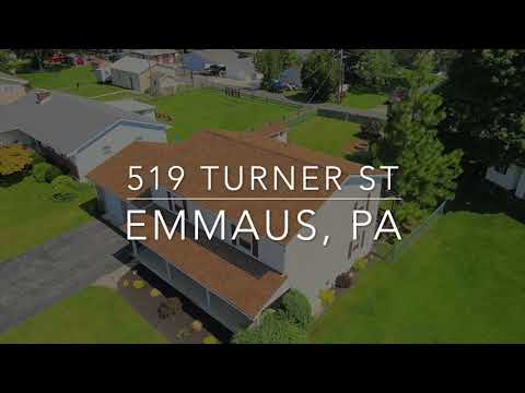 519 Turner St, Emmaus, PA home video tour