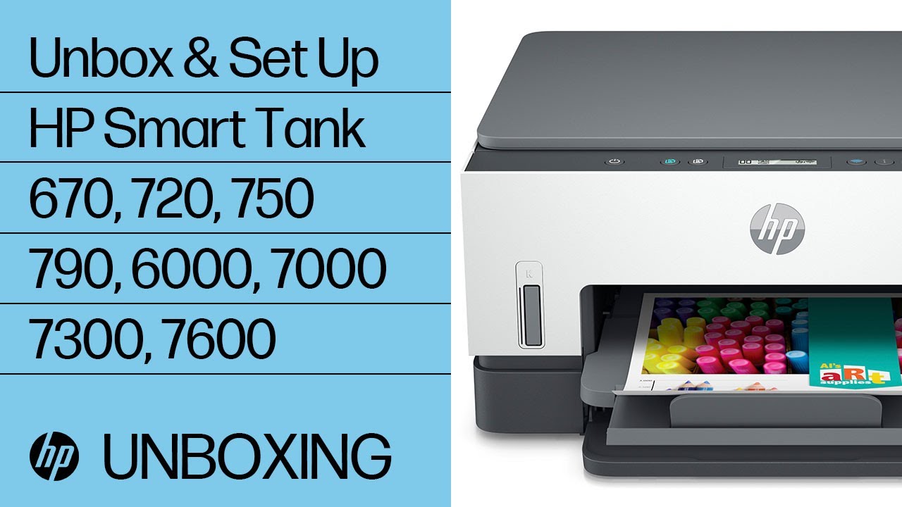 HP Smart Tank Printers - First time printer setup
