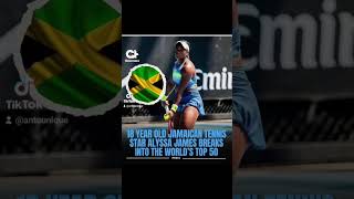 Jamaican Alyssa James joins top 50 tennis players. JA has enter the chat! #fypシ #motivation #tennis