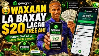 Sida Lacag Looga Sameeyo Gemgala 2026 💰 | App Cusub oo Run Ah Mise Scam?