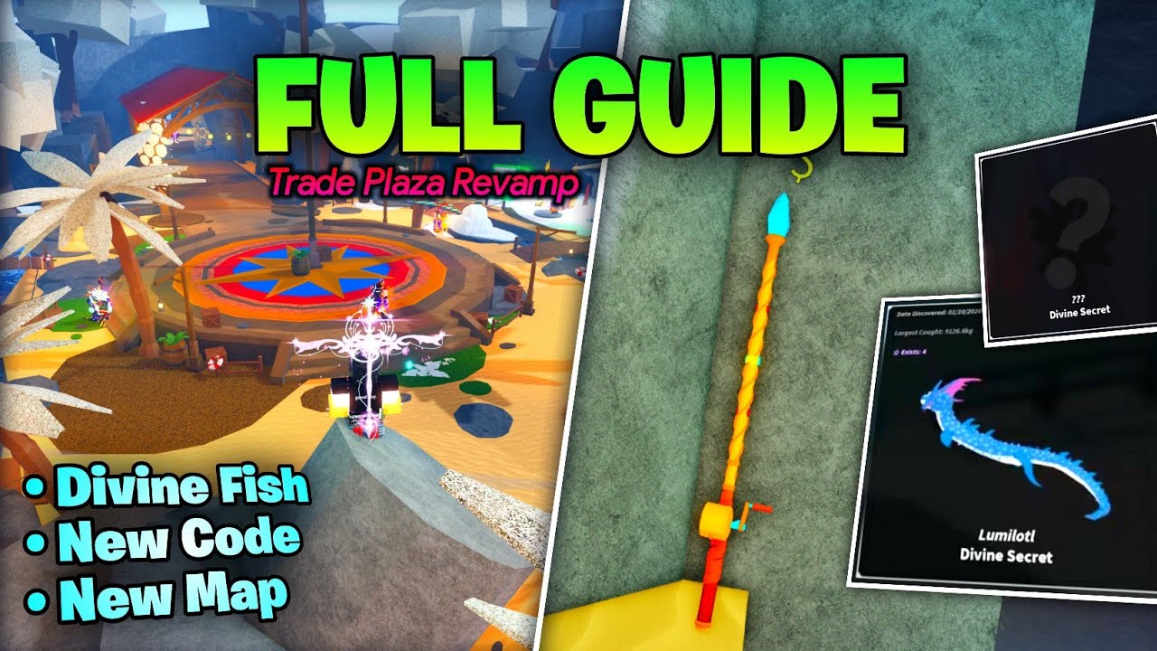 FULL GUIDE to New TRADE PLAZA and SECRET DIVINE in FISCH
