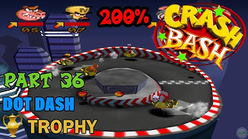 Crash Bash - 200% Walkthrough - Part 36: Dot Dash (Trophy) - 1080p 60 fps