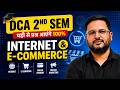 📚DCA 2nd Sem Internet &amp; E-commrce Complete Unit 1 To 5 #dca #internet  #tomarsir