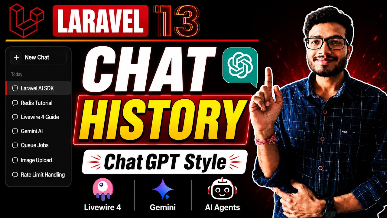 その他 Lawaken AI Chat City:Classic Build a ChatGPT-Style Chat History Sidebar in Laravel 13 | AI SDK