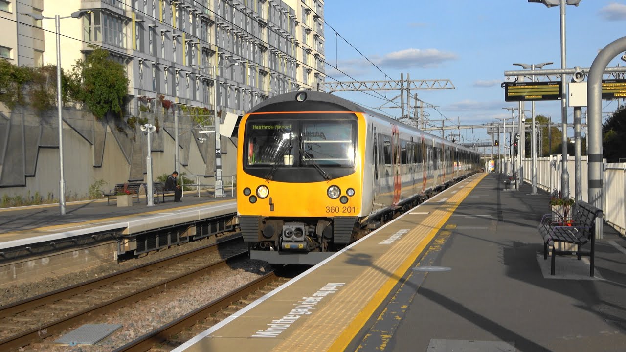 (4K) End of 360/2s on GWML: TFL 360201 arrives at Hayes & Harlington on 9T99. 12.09.20