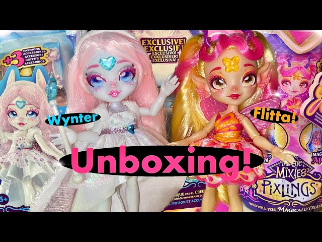 Magic Mixies PIXLINGS EXCLUSIVES Wynter & Flitta Dolls UNBOXED! 🥰🍵 