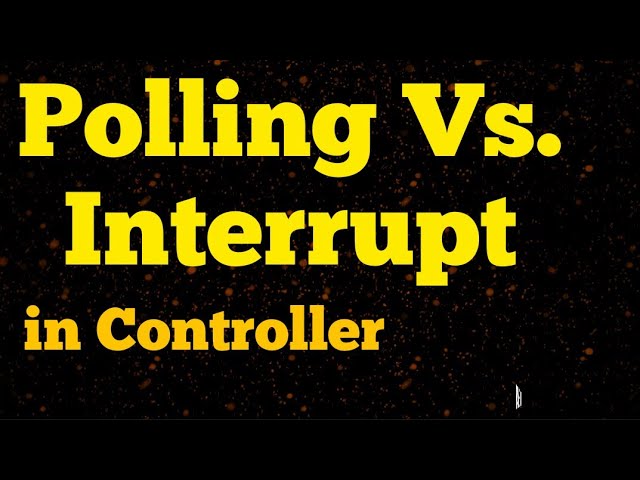 polling and interrupt in microcontroller || polling vs interrupt