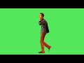 Green screen films   Male walking to work