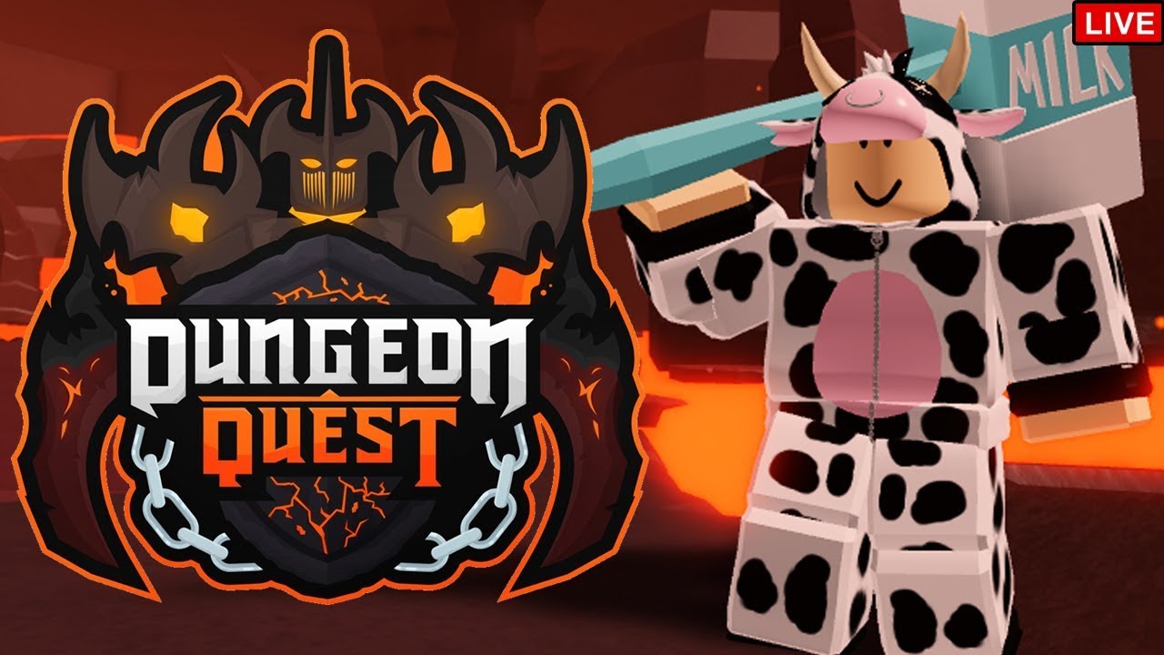 Dungeon Quest Volcanic Chambers New Dungeon Update Roblox Live Youtube - roblox live dungeon quest