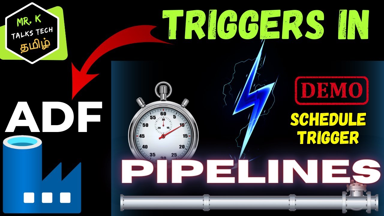 7. Triggers in ADF and setting up a Scheduled Trigger in ADF in Tamil | Azure in Tamil