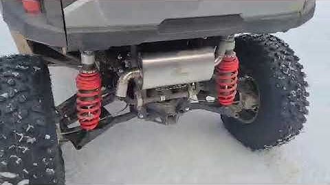 Polaris General 1000 silber turbos muffler sounds clip