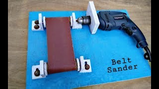 DIY BELT SANDER Make A Homemade Belt Sander using impact drill machine.. This Video shows How You can use a power drill 