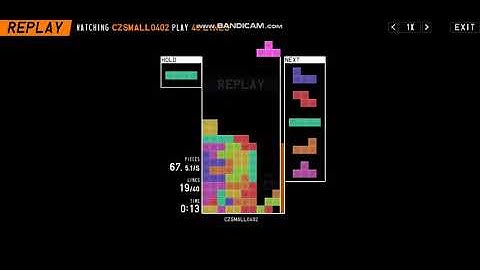 Tetr.io 20.087 seconds 40L sprint