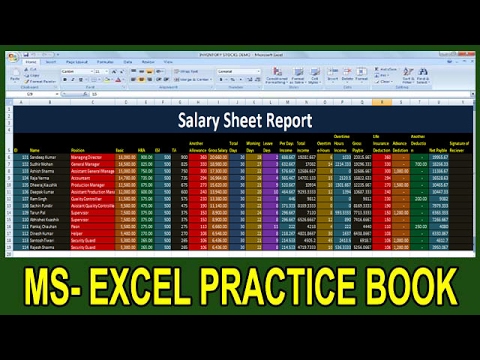 How To Make A Salary Sheet In Microsoft Excel