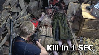 Kill the Chainsaw Sisters in 1 second